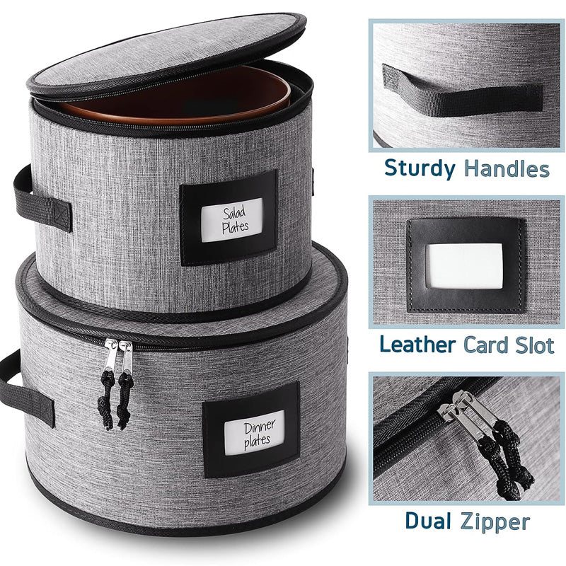 5Pcs Foldable Dinnerware Storage Organizer Set