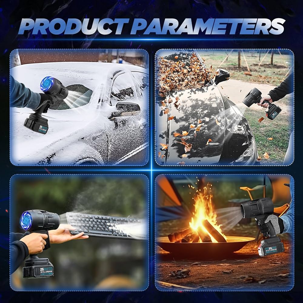 Rechargeable Cordless Blower with Battery, 48V Multi Purpose Cordless Blower