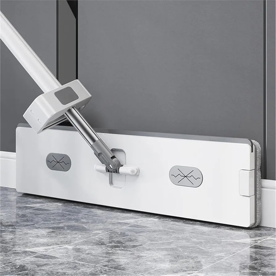 Hands-Free Flat Squeeze Mop and Folding Bucket Set