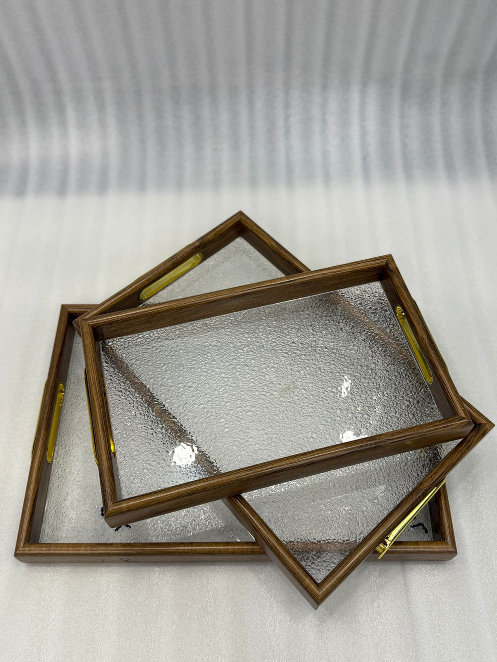 Luxurious 3-Piece Serving Tray Set