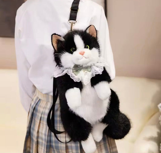 Kawaii Cute Cat Plush Stuffed Backpack