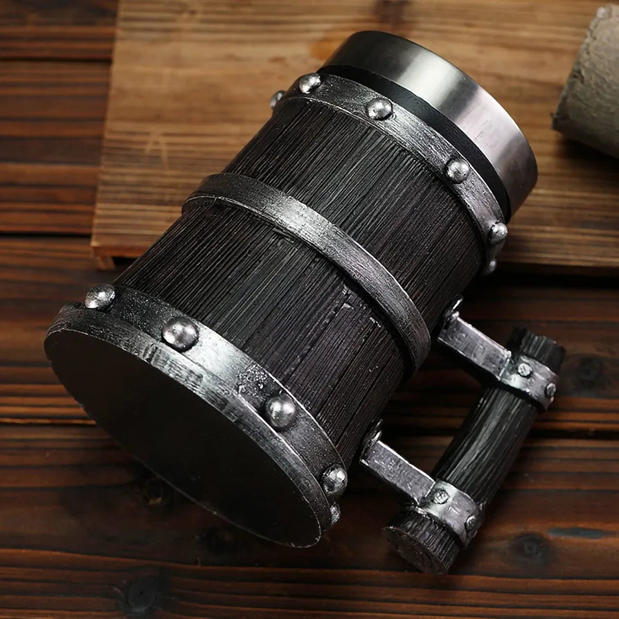 Rustic Barrel Design Coffee Mug