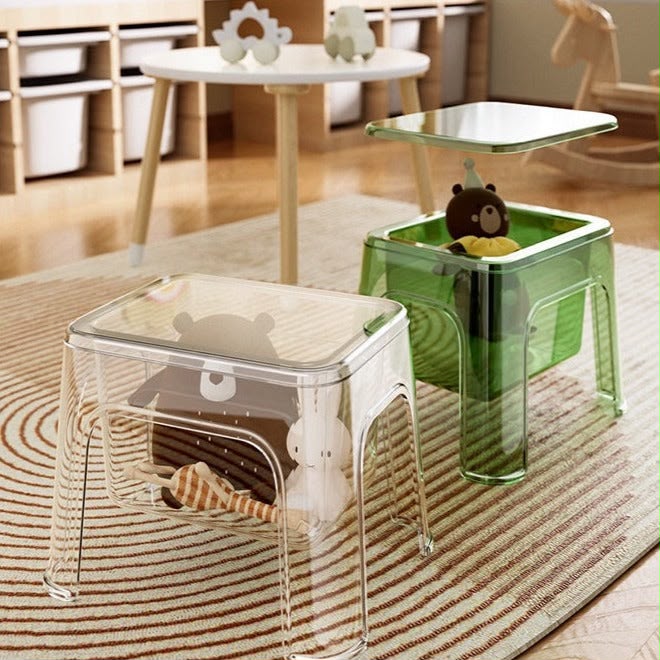 Multi-purpose Household Acrylic Storage Stool