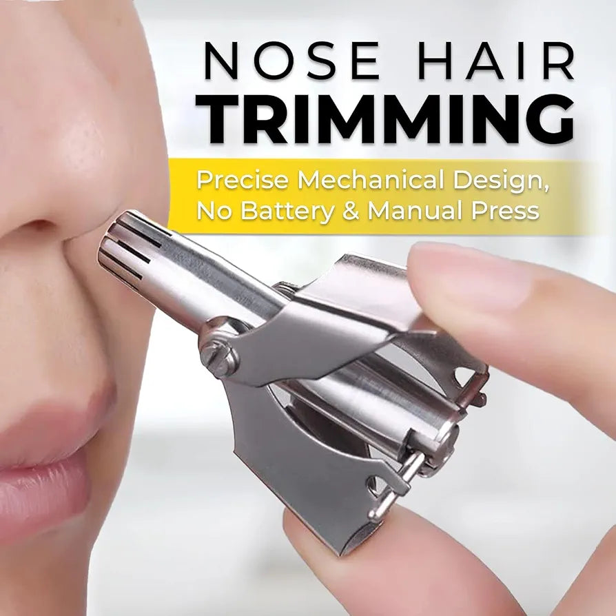 Stainless Steel Manual Nose & Ear Hair Trimmer