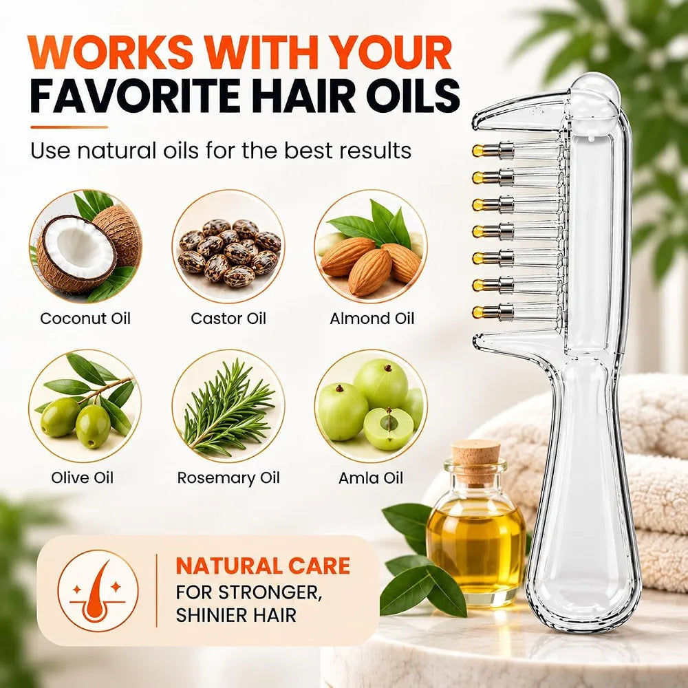 Transparent Hair Scalp Applicator Comb