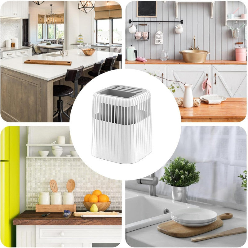 Multifunctional Drainage Kitchen Cutlery & Knife Storage Rack