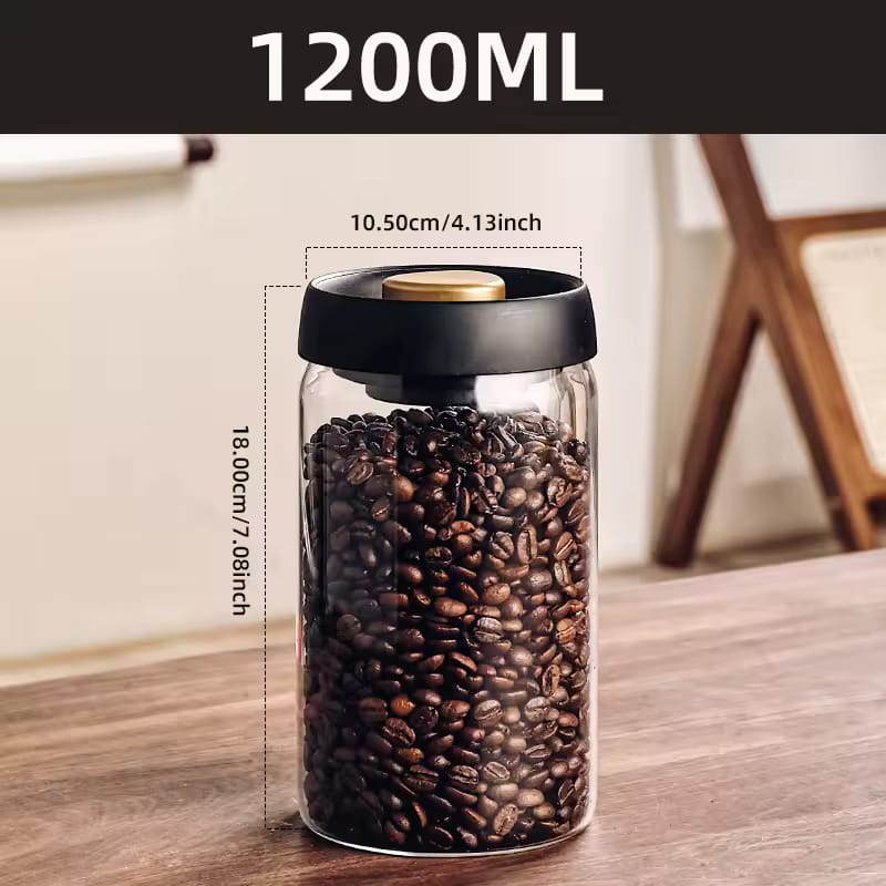 Luxury Quality Kitchen Airtight Glass Storage Jars (3 Different Sizes)