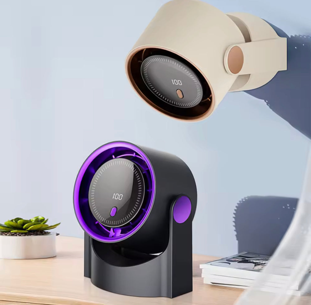 Multi-Functional Rechargeable Fan With Digital Display