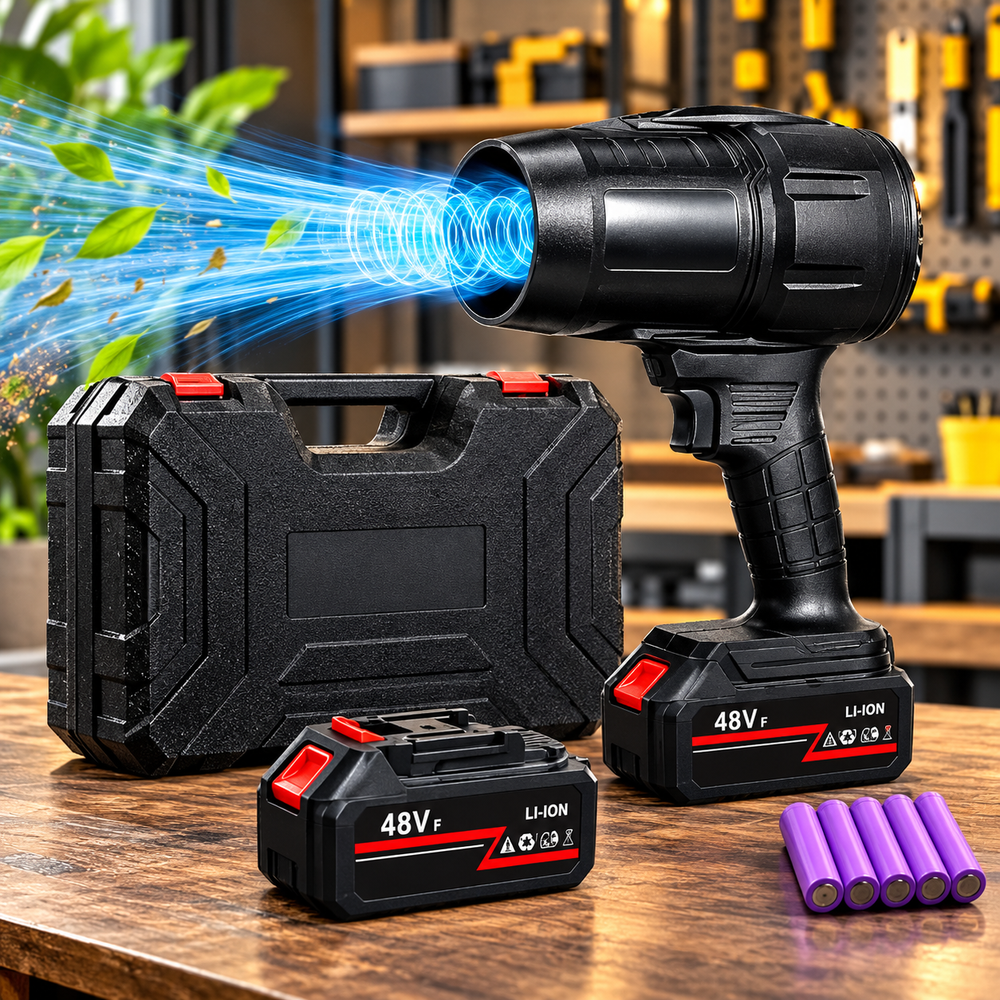 Rechargeable Cordless Blower with Battery, 48V Multi Purpose Cordless Blower