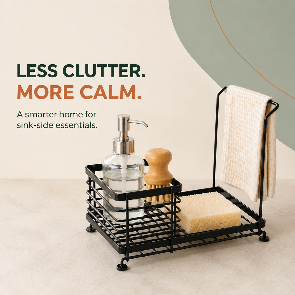 2 In 1 Kitchen Sink Caddy Organizer