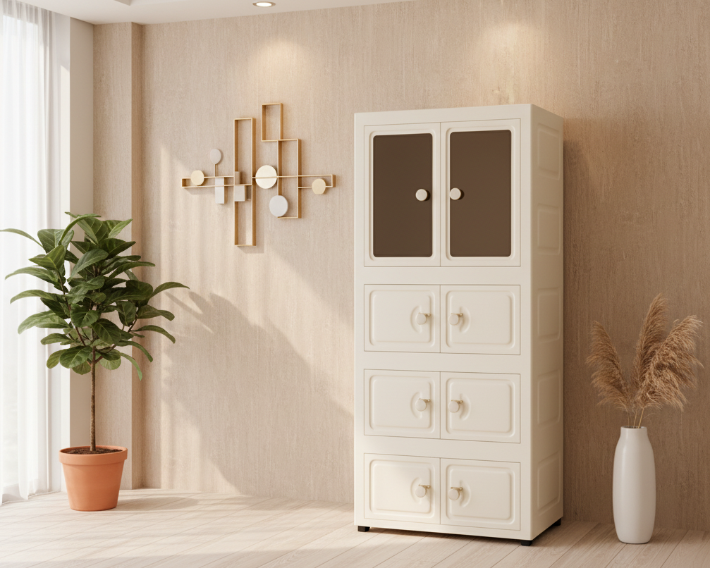 multi-Layer Foldable Plastic Storage Cabinet Or Wardrobe