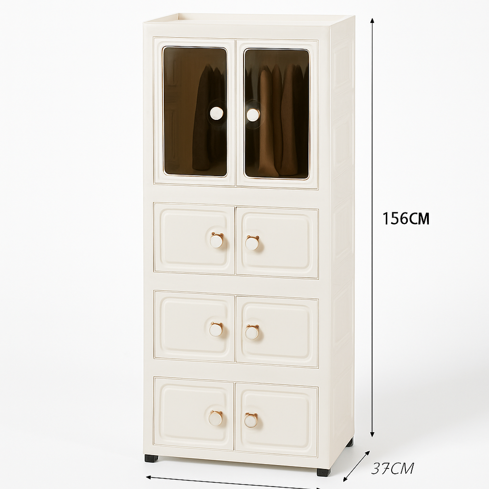 multi-Layer Foldable Plastic Storage Cabinet Or Wardrobe