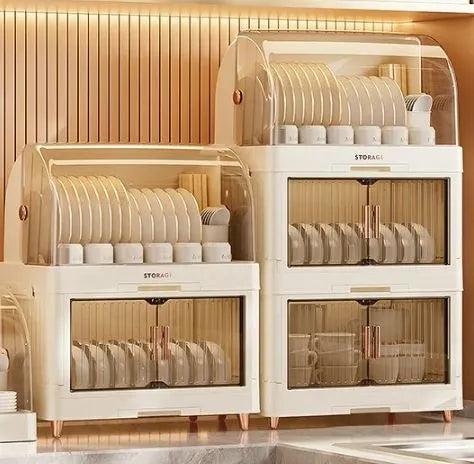 2 Layer Kitchen Dish Drying Rack with Drainer