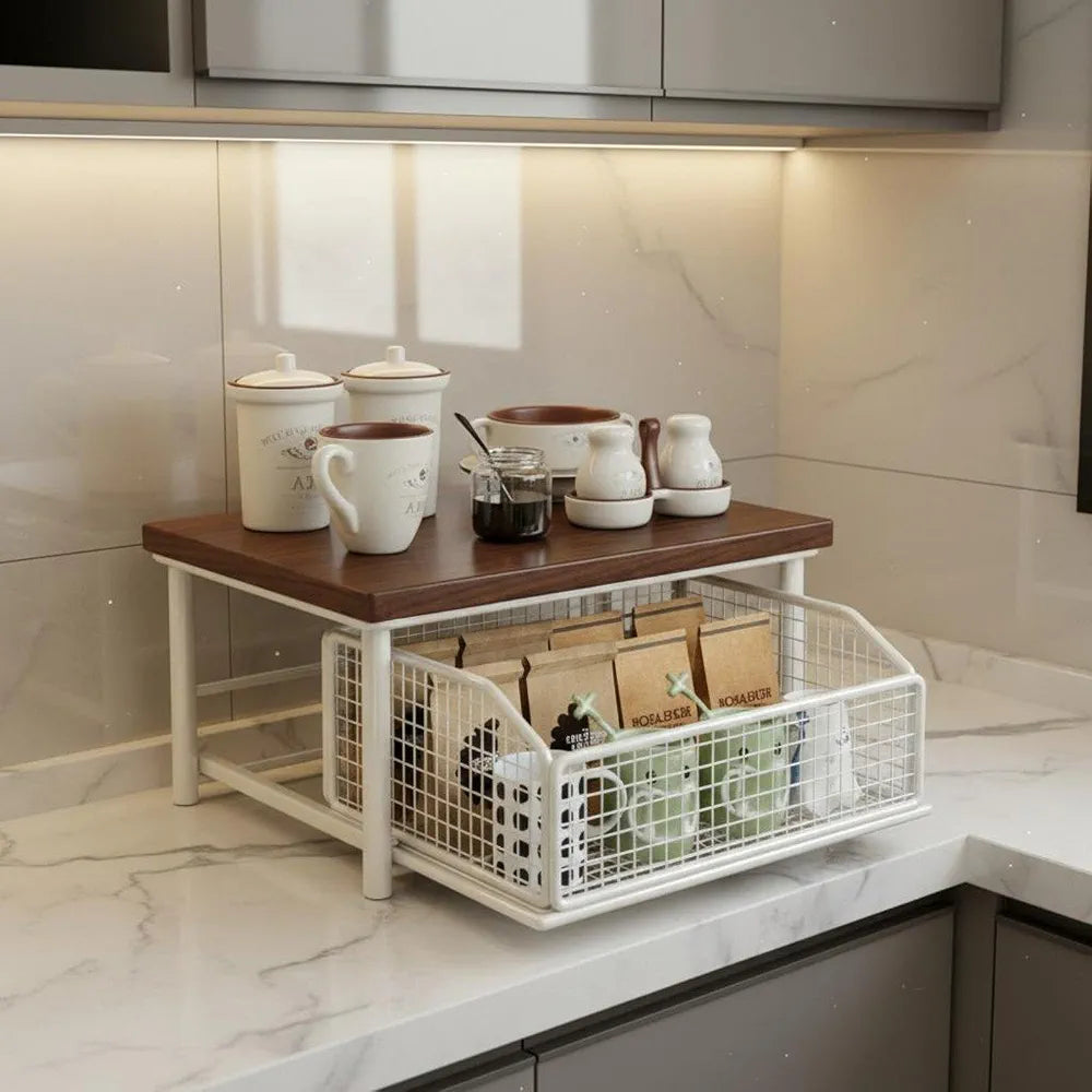 Sliding Countertop Kitchen Storage Organizer