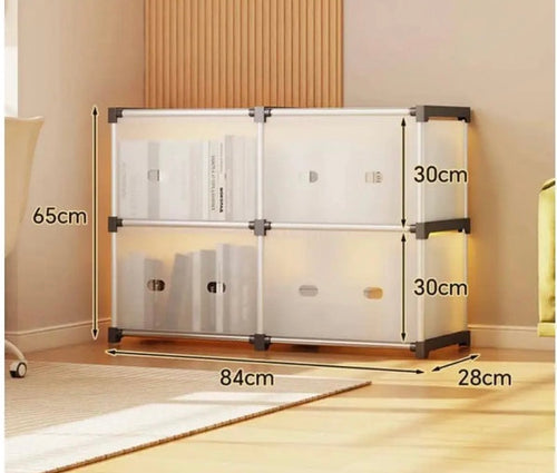 Multi-Layer Dustproof Cabinet Storage Shelf