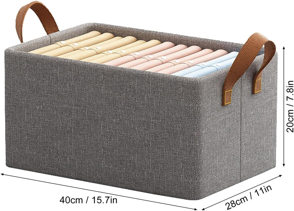 Foldable Wardrobe Organizer, Steel Frame Storage Box
