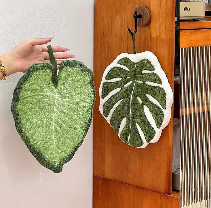 Leaf Shaped Kitchen Hand Towel