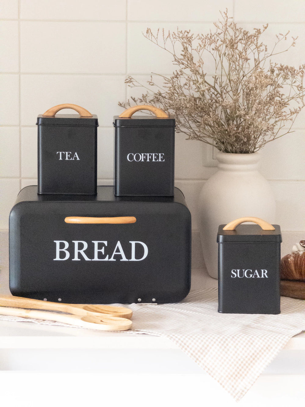 Modern Nordic Style Bread Box Set