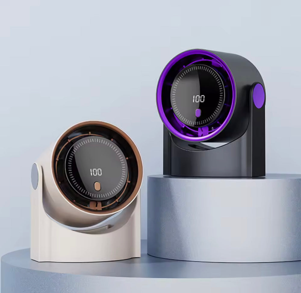 Multi-Functional Rechargeable Fan With Digital Display