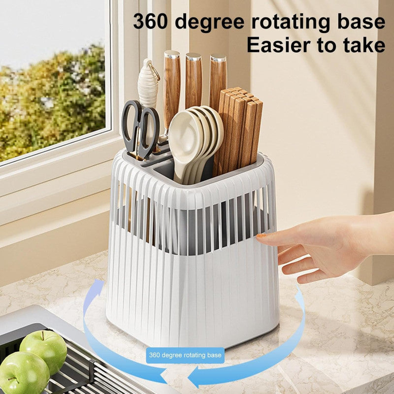 Multifunctional Drainage Kitchen Cutlery & Knife Storage Rack