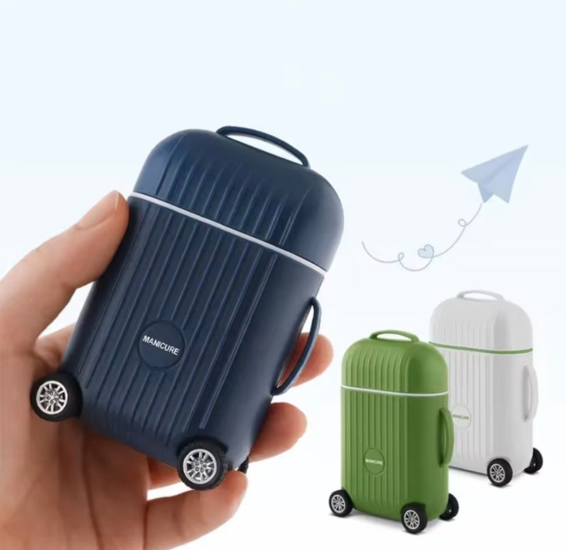 Suitcase Style Mini Travel Manicure Pedicure Kit