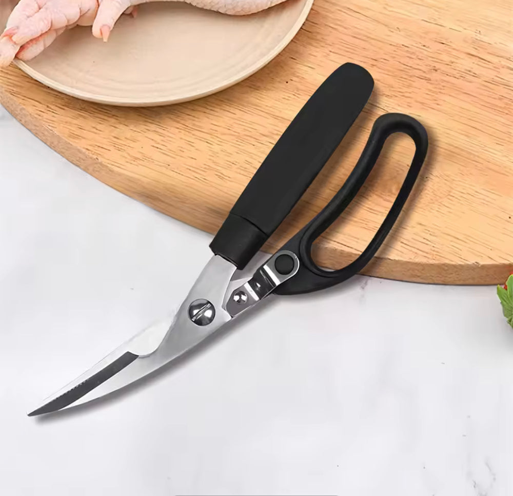 Effort Saving Spring Kitchen Shears, Multifunctional Meat Scissors