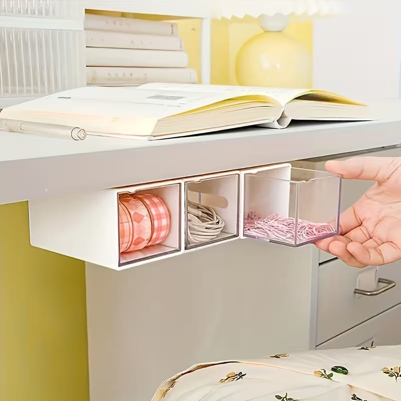 Multipurpose Wall Mounted Punch Free Dual Opening Storage Box (1-Piece)