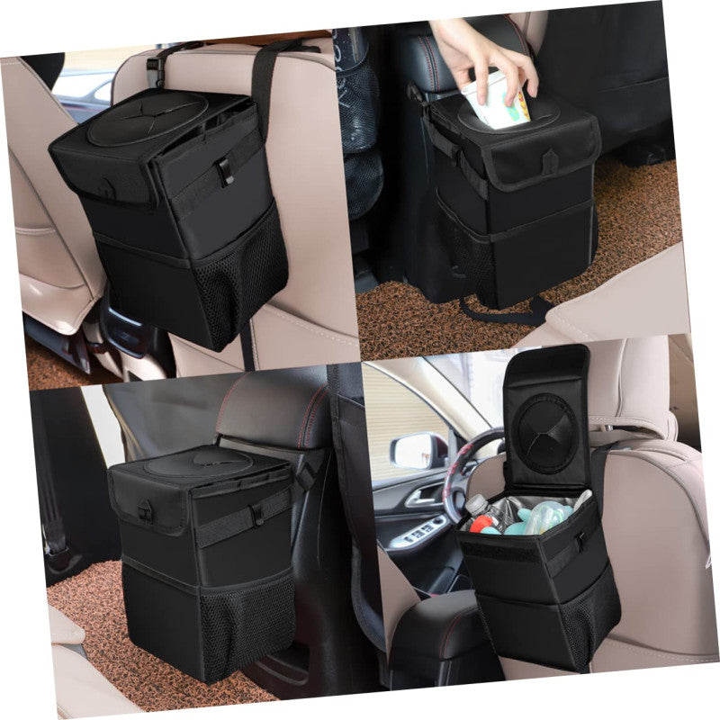 Multifunctional Waterproof Car Trash Bin and Insulated Storage Organizer