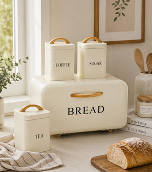 Modern Nordic Style Bread Box Set