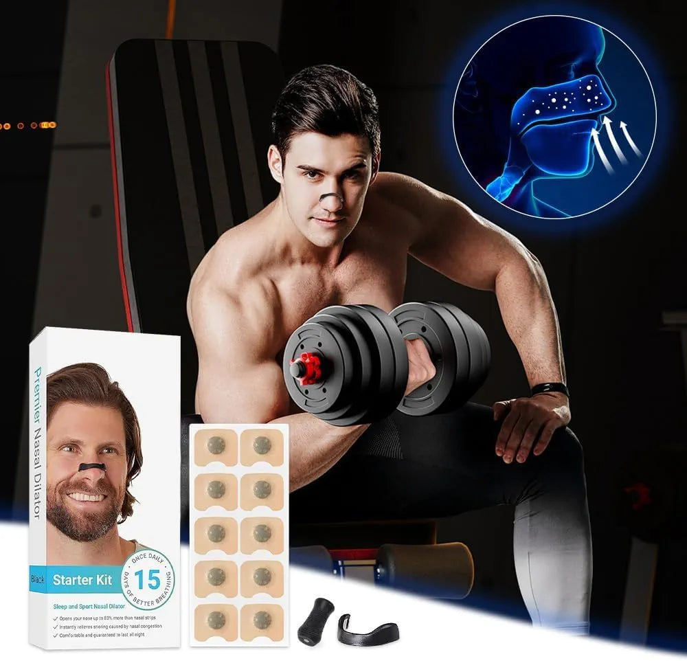 15 Pairs Magnetic Nose Strip, Premier Nasal Dilator Starter Kit