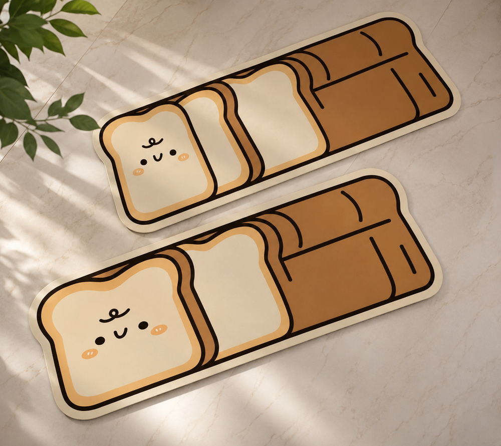 Cute Design Kitchen Floor Matt Set Of 2