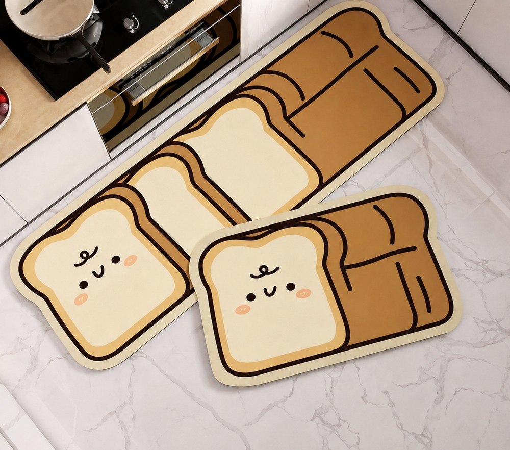 Cute Design Kitchen Floor Matt Set Of 2