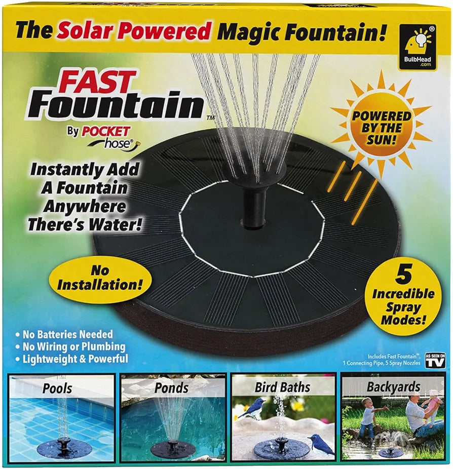 Solar Powered Magic Fountain
