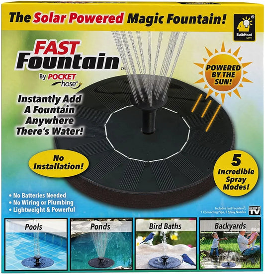 Solar Powered Magic Fountain