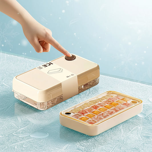 30-Grid Push-Release Ice Cube Tray & Storage Box