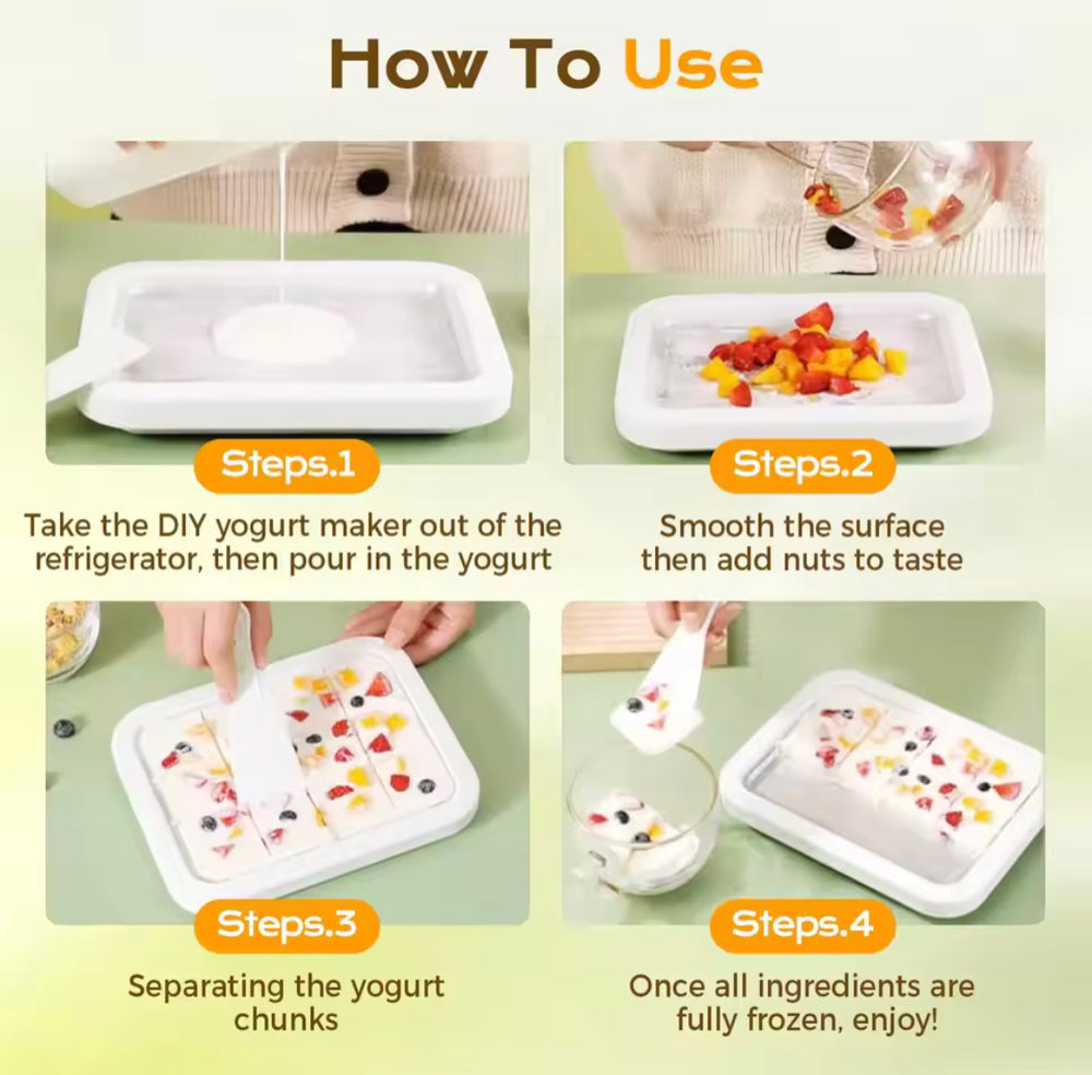 Instant Rolled Ice Cream Maker | Homemade Ice Cream Freezing Pan