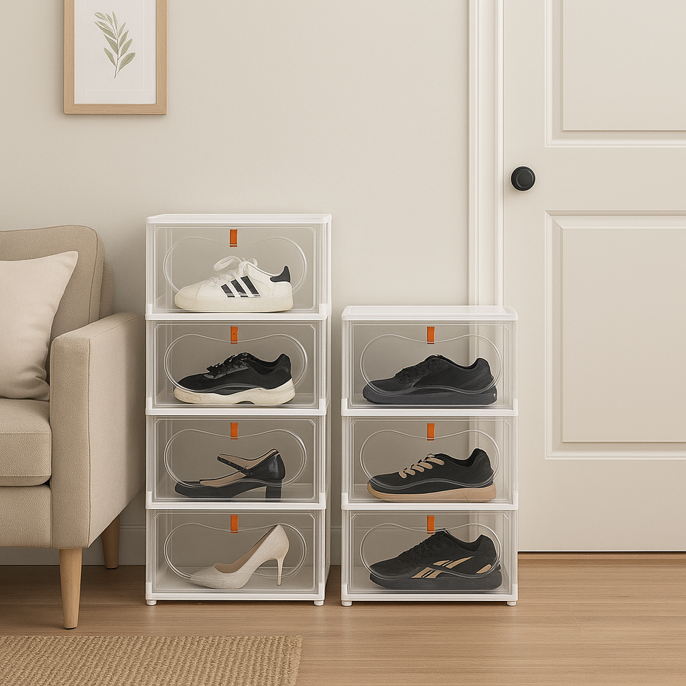 Premium Quality Clear stack Multi-Layer Shoes Storage Organizer