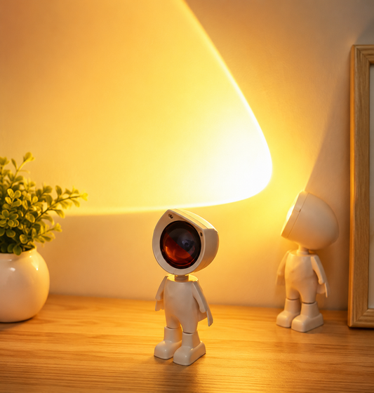 Cute Astronaut LED Projection Table Lamp