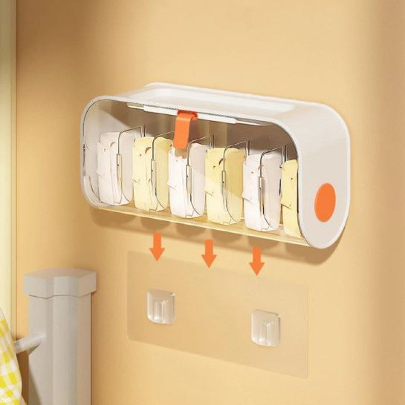 Wall-Mounted Undergarments & Socks Storage Box Organizer