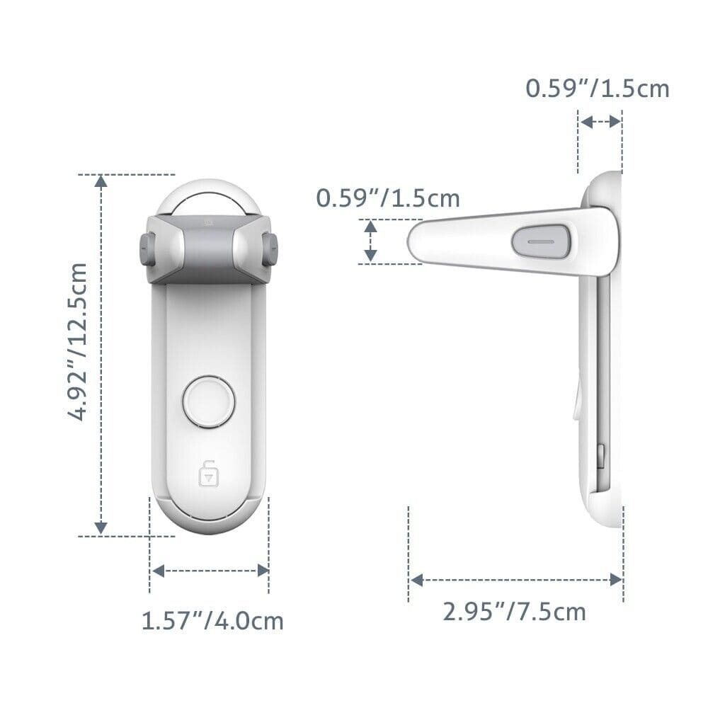 Child Safety Door Lever Lock with Rotary Design