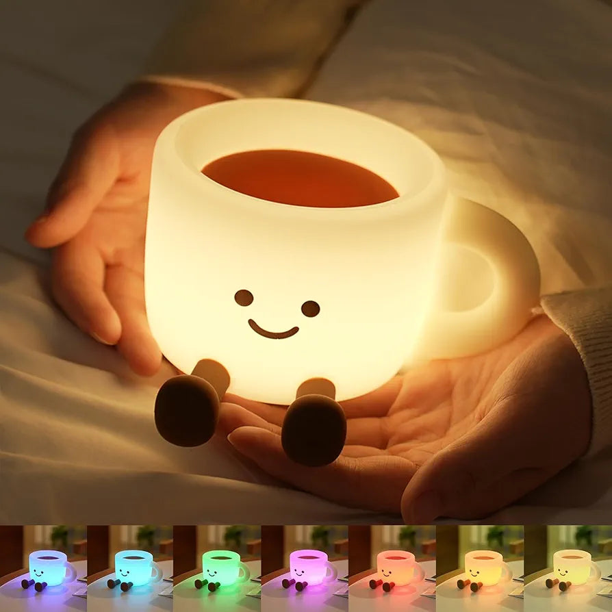 Adjustable Timer Cute Cup Night Lamp