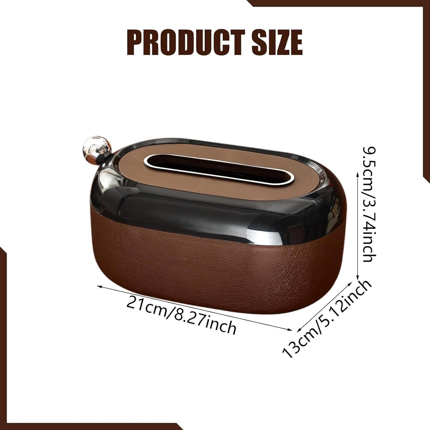 Creative Curve Oval Tissue Box Holder