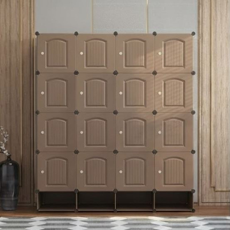 Large DIY Modular Wardrobe – Portable Cube Storage Closet with Hanging Rod