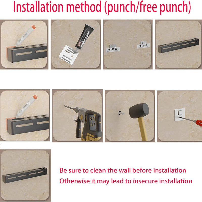 Heavy Quality Stainless Steel Wall Mounted Kitchen Storage Utensils Rack