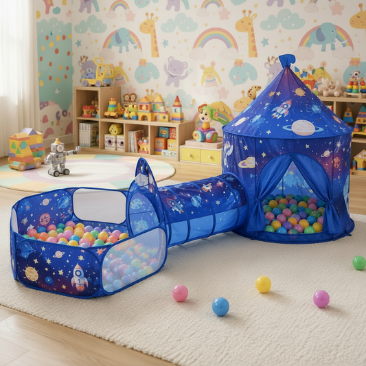 Galaxy Castle Babies Play Tent With Tunnel