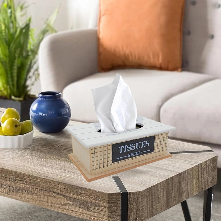 Elegant Decorative Wooden Tissue Box Holder
