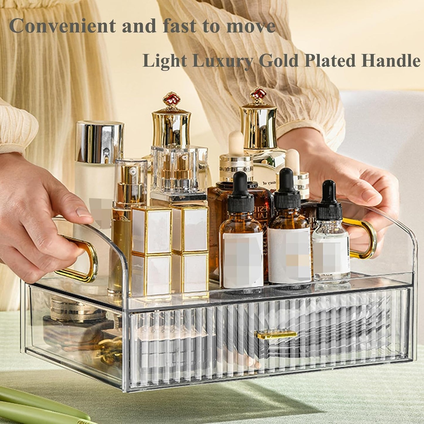 Acrylic Skincare Desktop Cosmetics Storage Organizer