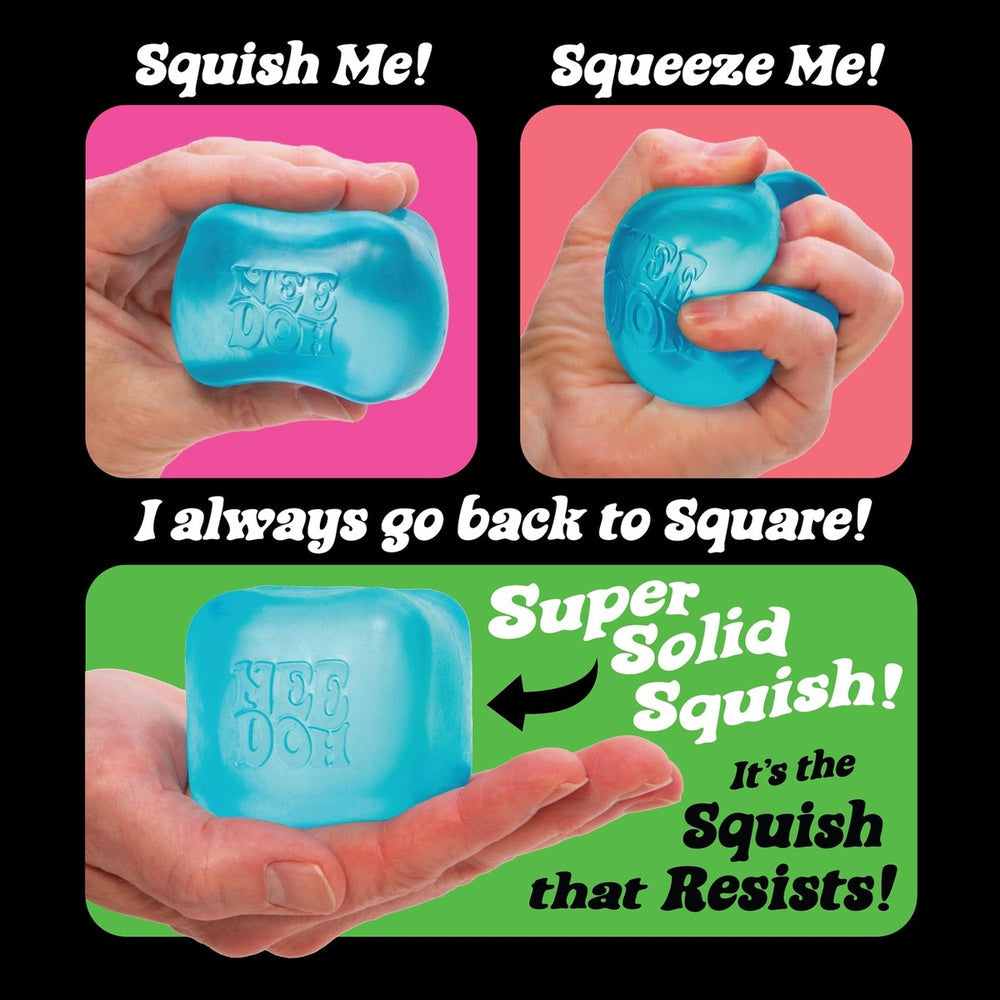 NeeDoh Nice Cube Squishy Toy, Stress Relief Super Solid Squishy Toy