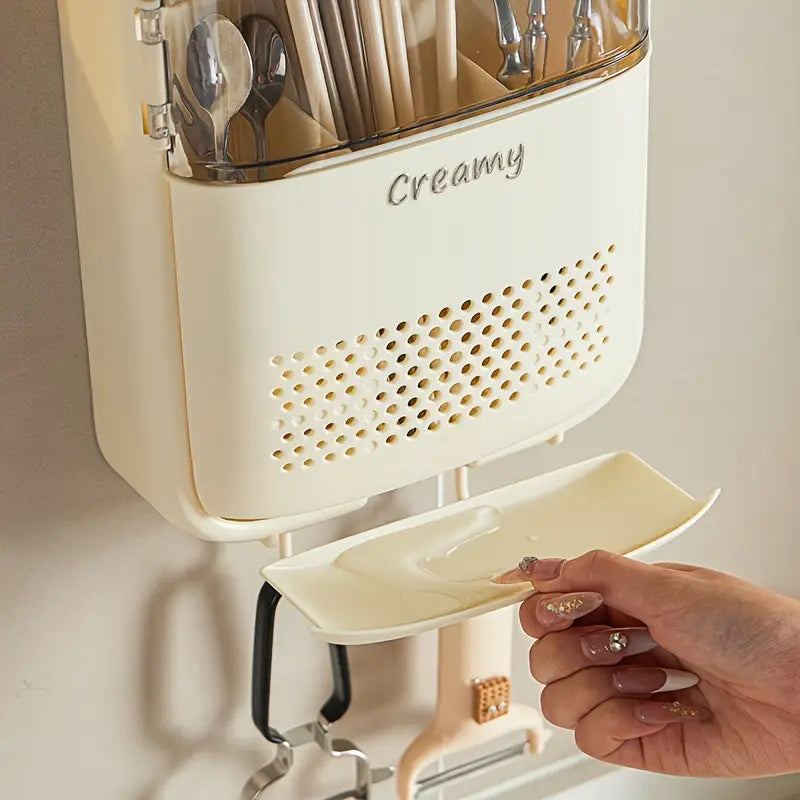 Wall Mounted Premium Quality Kitchen Cutlery Storage Organizer