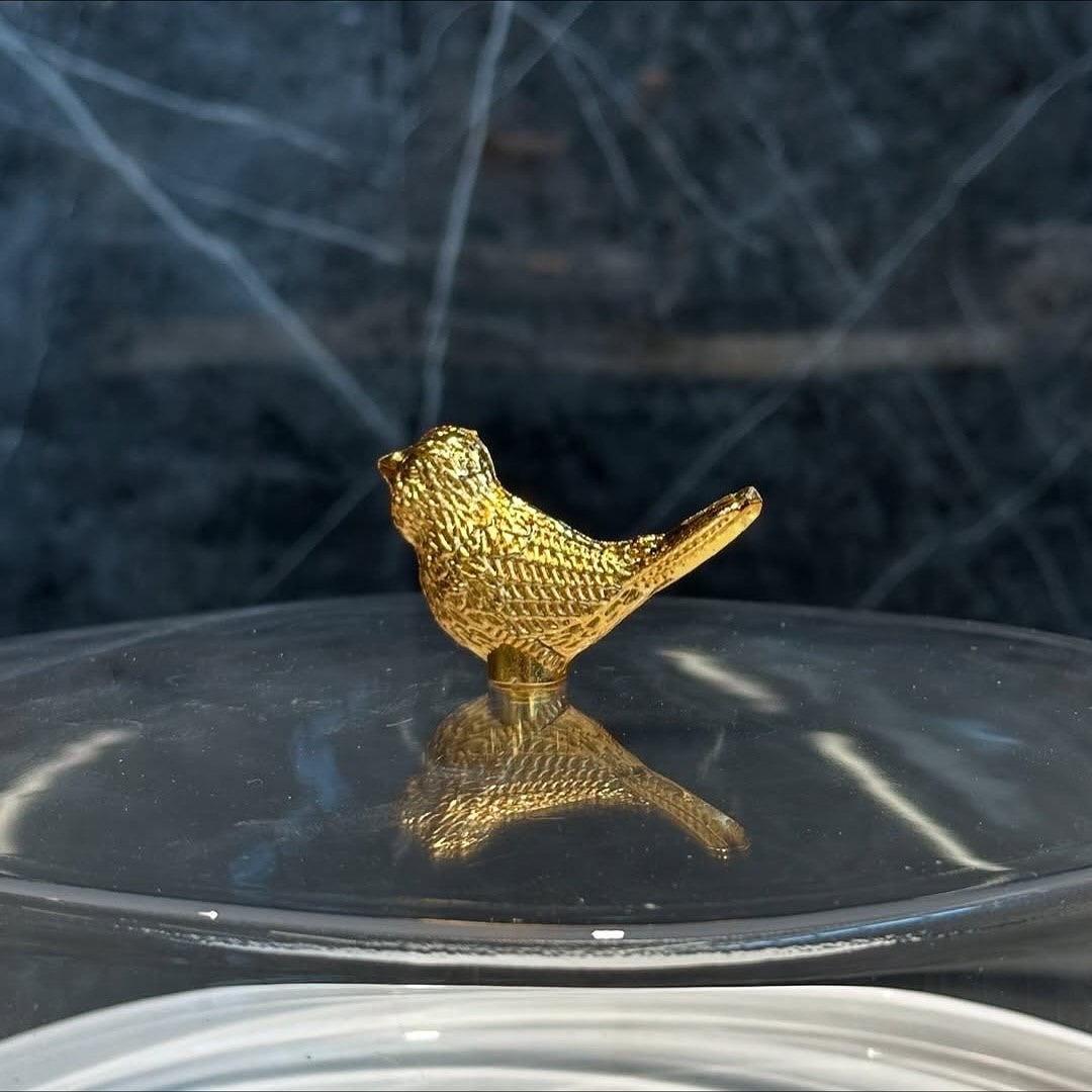 Elegant Gold Cake Stand With Acrylic Lid